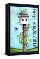 Everything grows with love-Melinda Hipsher-Framed Stretched Canvas