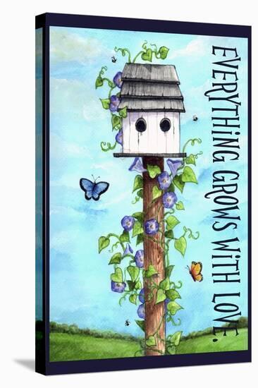 Everything grows with love-Melinda Hipsher-Stretched Canvas