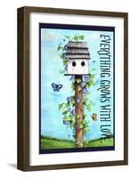 Everything grows with love-Melinda Hipsher-Framed Giclee Print