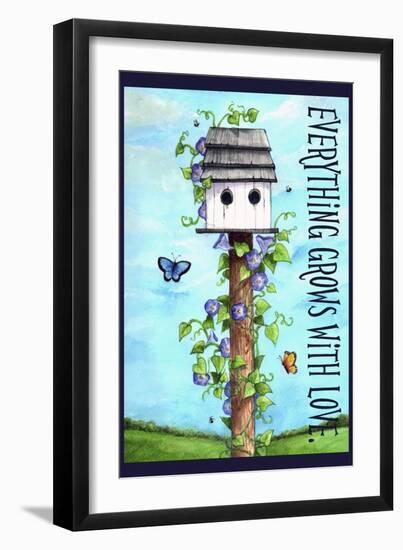 Everything grows with love-Melinda Hipsher-Framed Giclee Print