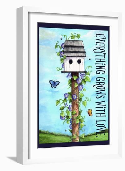 Everything grows with love-Melinda Hipsher-Framed Giclee Print