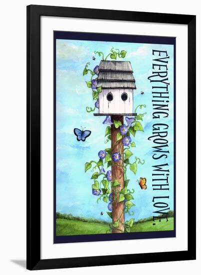 Everything grows with love-Melinda Hipsher-Framed Giclee Print