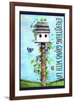 Everything grows with love-Melinda Hipsher-Framed Giclee Print