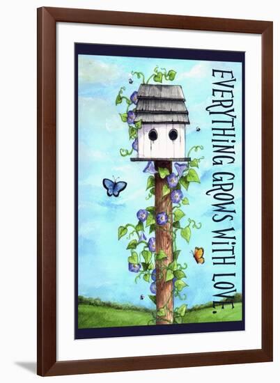 Everything grows with love-Melinda Hipsher-Framed Giclee Print