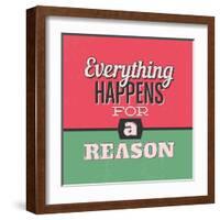 Everything Happens for a Reason 1-Lorand Okos-Framed Art Print