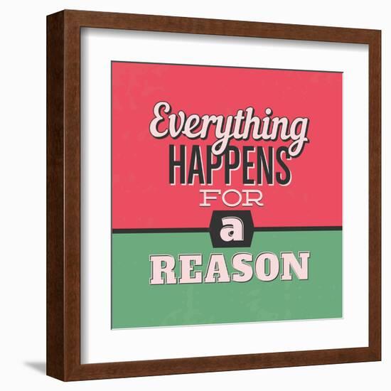 Everything Happens for a Reason 1-Lorand Okos-Framed Art Print