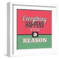 Everything Happens for a Reason 1-Lorand Okos-Framed Art Print