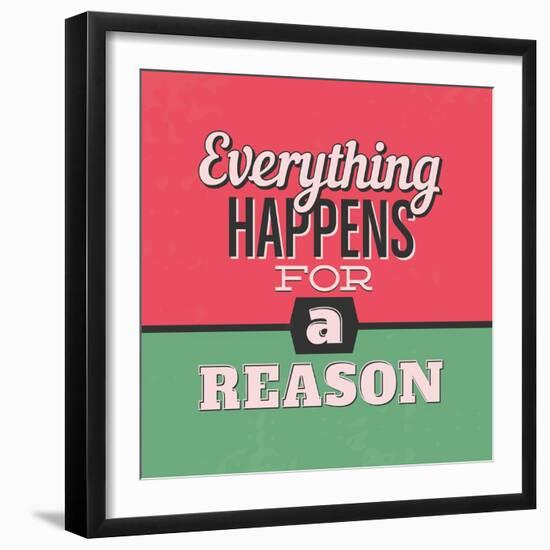 Everything Happens for a Reason 1-Lorand Okos-Framed Art Print