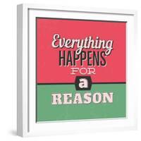 Everything Happens for a Reason 1-Lorand Okos-Framed Art Print