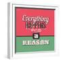 Everything Happens for a Reason 1-Lorand Okos-Framed Art Print