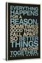 Everything Happens For a Reason Marilyn Monroe Quote-null-Stretched Canvas