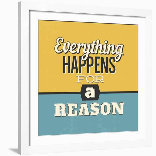 Everything Happens for a Reason-Lorand Okos-Framed Art Print