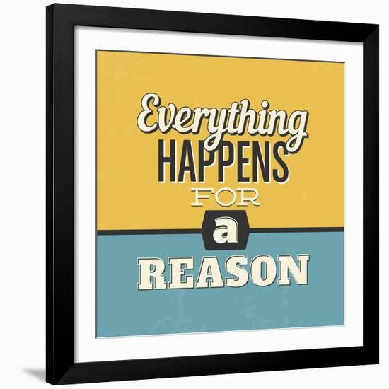 Everything Happens for a Reason-Lorand Okos-Framed Art Print