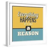 Everything Happens for a Reason-Lorand Okos-Framed Art Print