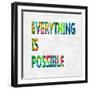 Everything is Possible Color-Jamie MacDowell-Framed Art Print