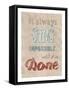 Everything Is Possible Poster-bloomua-Framed Stretched Canvas