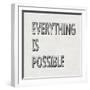 Everything is Possible-Jamie MacDowell-Framed Art Print