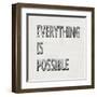 Everything is Possible-Jamie MacDowell-Framed Art Print