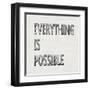 Everything is Possible-Jamie MacDowell-Framed Art Print
