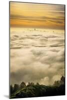 Everything Went Magical, Sunrise Fog Envelopes Golden Gate Bridge, San Francisco-Vincent James-Mounted Photographic Print