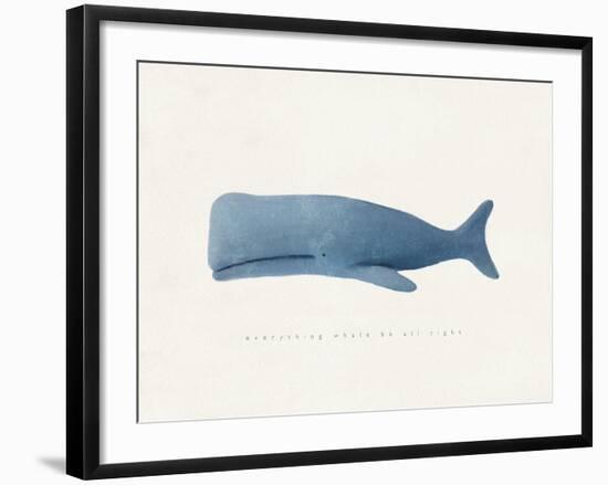 Everything Whale Be All Right-Leah Straatsma-Framed Art Print