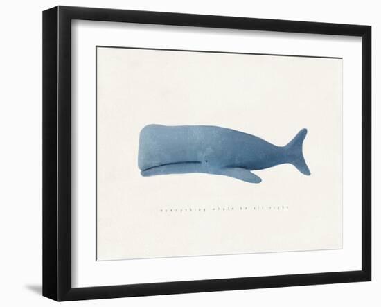 Everything Whale Be All Right-Leah Straatsma-Framed Art Print