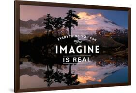 Everything you can Imagine is Real-Lantern Press-Framed Art Print