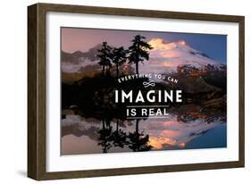 Everything you can Imagine is Real-Lantern Press-Framed Art Print