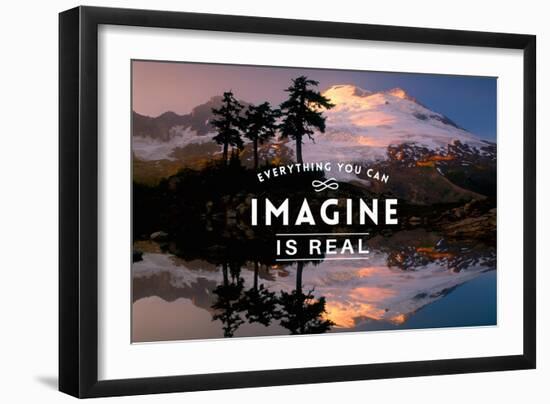 Everything you can Imagine is Real-Lantern Press-Framed Art Print