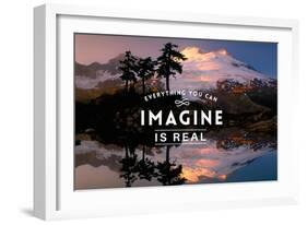 Everything you can Imagine is Real-Lantern Press-Framed Art Print