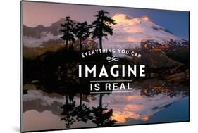 Everything you can Imagine is Real-Lantern Press-Mounted Art Print