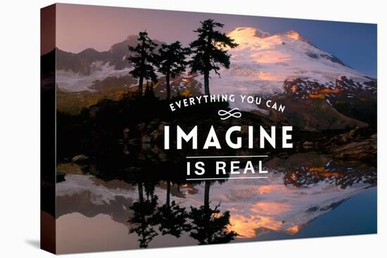 Everything you can Imagine is Real-Lantern Press-Stretched Canvas