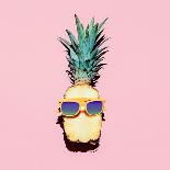 Pineapple Shine Fashion Minimalism Style.-Evgeniya Porechenskaya-Photographic Print