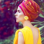 Girl with Pink Hair. Fashionable Trend-Evgeniya Porechenskaya-Photographic Print