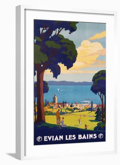 Evian Les Bains Poster by Geo Francois-null-Framed Giclee Print