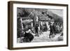 Eviction of an Irish Farmer by English Police, Print Made by F. Moller, fro-Charles Auguste Loye-Framed Giclee Print