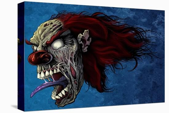 Evil Clown 2-FlyLand Designs-Stretched Canvas