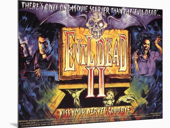 Evil Dead II, Bruce Campbell, 1987-null-Mounted Art Print