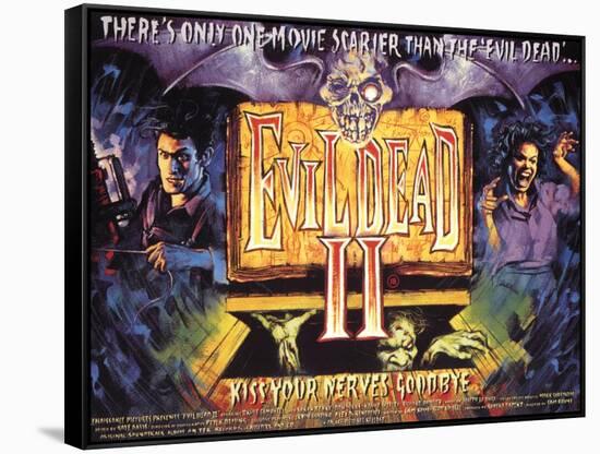 Evil Dead II, Bruce Campbell, 1987-null-Framed Stretched Canvas