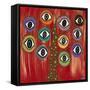 Evil Eye Tree I-Kerri Ambrosino-Framed Stretched Canvas