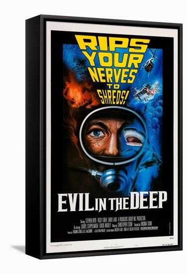 Evil in the Deep-null-Framed Stretched Canvas