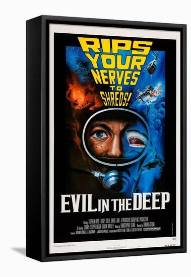 Evil in the Deep-null-Framed Stretched Canvas