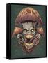 Evil Mushroom Color Scheme 02-FlyLand Designs-Framed Stretched Canvas