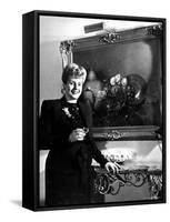 Evita Peron, Wife of Argentinean Presidential Candidate With. a Glass of Champagne in Her Apartment-Thomas D^ Mcavoy-Framed Stretched Canvas