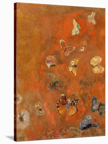 Evocation of Butterflies, c.1912-Odilon Redon-Stretched Canvas