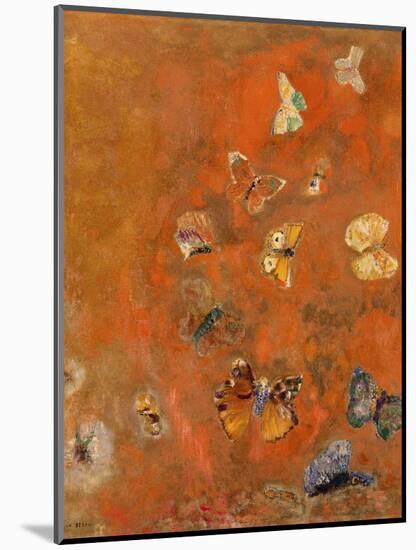 Evocation of Butterflies, c.1912-Odilon Redon-Mounted Premium Giclee Print