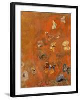 Evocation of Butterflies, c.1912-Odilon Redon-Framed Giclee Print