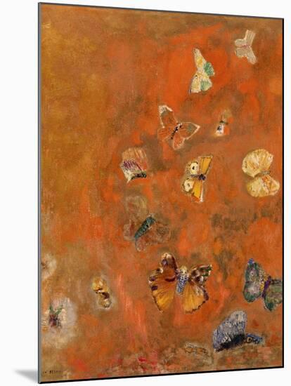 Evocation of Butterflies, c.1912-Odilon Redon-Mounted Giclee Print