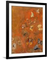 Evocation of Butterflies, c.1912-Odilon Redon-Framed Giclee Print