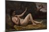 Evocation of Love, 1850-55-Jean-Baptiste-Camille Corot-Mounted Giclee Print